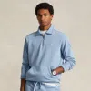 Polo Ralph Lauren Loopback Fleece Quarter-zip Sweatshirt In Blue