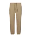 Polo Ralph Lauren Sweatpants With Elastic Waistband And Cuffs In Brown