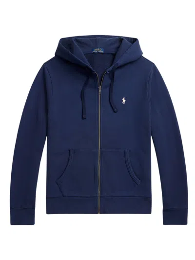 Polo Ralph Lauren Loopback Fleece Sweatshirt In Blue