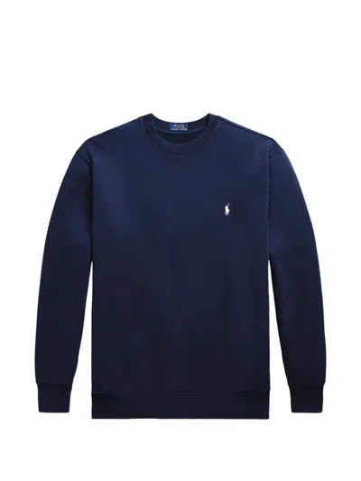 Polo Ralph Lauren Loopback Fleece Sweatshirt In Blue