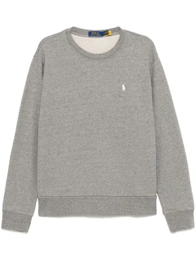 Polo Ralph Lauren Loopback Fleece Sweatshirt In Grey