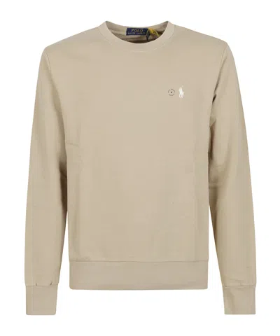 Polo Ralph Lauren Loopback Fleece Sweatshirt In Neutral
