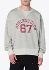 Polo Ralph Lauren Gray Loopback Sweatshirt With Graphic In Gray