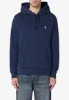 Polo Ralph Lauren Polo Pony-embroideredcotton Hoodie In Blue