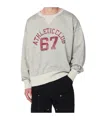 Polo Ralph Lauren Gray Loopback Sweatshirt With Graphic In Gray