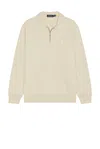 Polo Ralph Lauren Loopback Terry 1/2 Zip Sweatshirt In Stonewear Grey