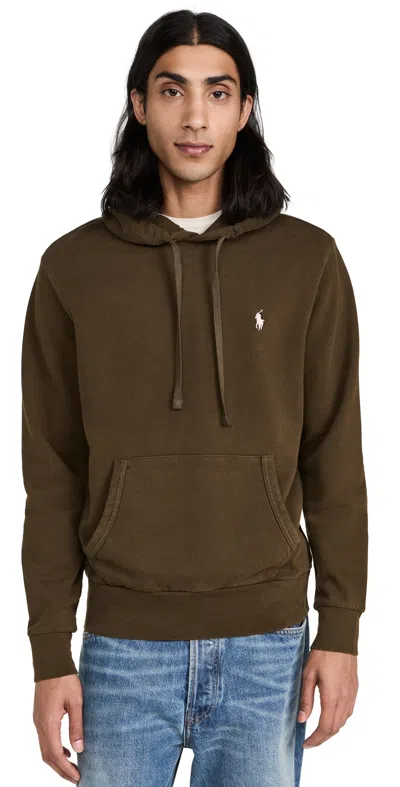 Polo Ralph Lauren Loopback Terry Hoodie Dark Loden In Green