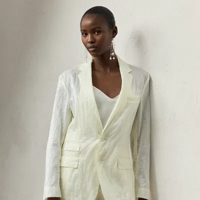 Polo Ralph Lauren Lori Double Organdy Jacket In Lux Cream