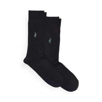 Polo Ralph Lauren Set Of Two Pairs Of Socks In Black