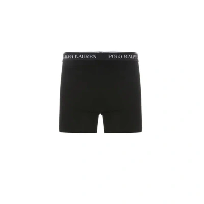 Polo Ralph Lauren Pack Of Three Cotton Boxers In Black