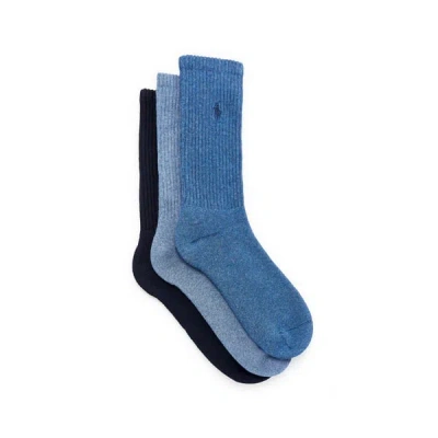 Polo Ralph Lauren Lot De 3 Paires De Chaussettes In Blue