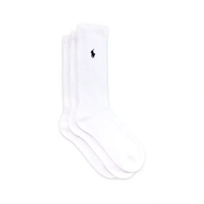 Polo Ralph Lauren Lot De 3 Paires De Chaussettes In White