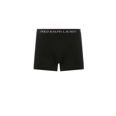 Polo Ralph Lauren Set Of Three Cotton Boxers In Black