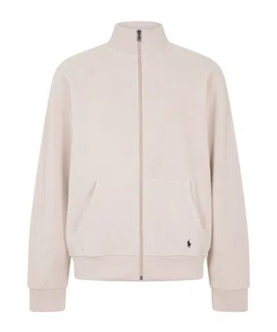 Polo Ralph Lauren Lounge Full-zip Mock Neck Top In Pink