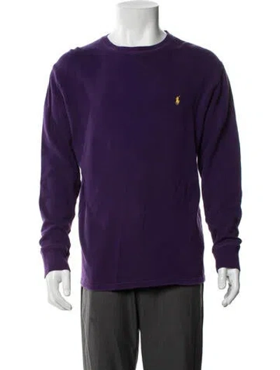 Pre-owned Polo Ralph Lauren Lounge Top In Purple
