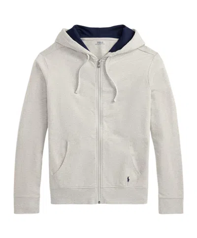Polo Ralph Lauren Lounge Zip Hoodie In Neutral