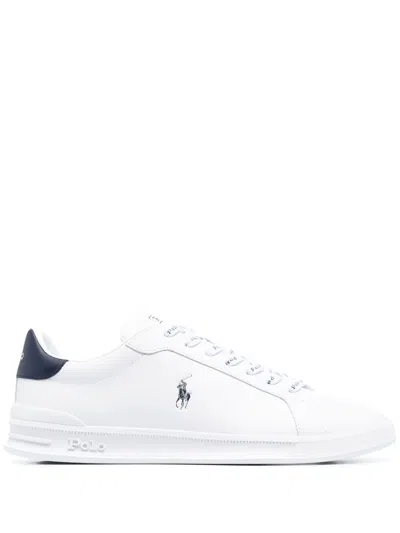 Polo Ralph Lauren Low-top Logo-print Sneakers In White