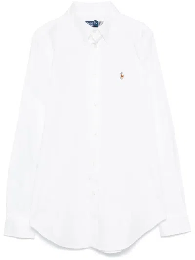Polo Ralph Lauren Ls Brkn St-long Sleeve-button Front Shirt In White