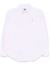 Polo Ralph Lauren Ls Brkn St Long Sleeve Button Front Shirt In Gray