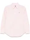 Polo Ralph Lauren Ls Brkn St Long Sleeve Button Front Shirt In Pink