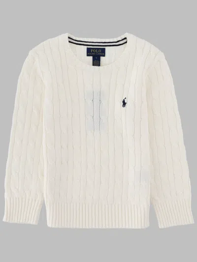 Polo Ralph Lauren Baby Cable-knit Long-sleeve Sweater In Multi