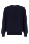 Polo Ralph Lauren Black Wool Sweater In Blue