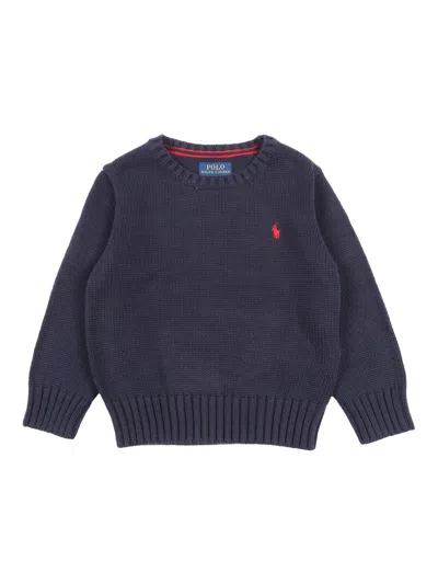 Polo Ralph Lauren Kids' Ls Cn-sweater-pullover In Blue