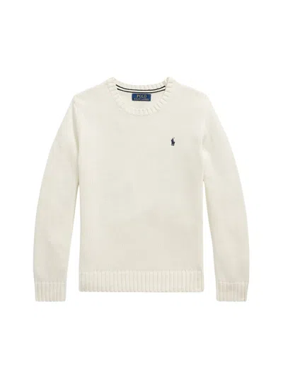 Polo Ralph Lauren Ls Cn-sweater-pullover In Beige