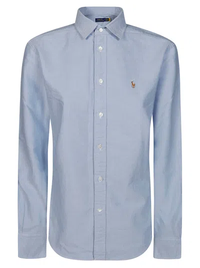 Polo Ralph Lauren Ls Crlte Camicia Oxford In Light Blue
