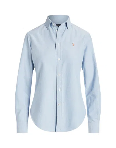Polo Ralph Lauren Ls Crlte St Long Sleeve Button Front Shirt In Blue