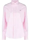 Polo Ralph Lauren Ls Crlte St Long Sleeve Button Front Shirt In Pink