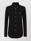 Polo Ralph Lauren Classic Black Button-down Shirt With Tailored Fit