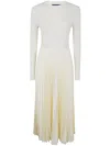 Polo Ralph Lauren Sweater-bodice Long-sleeve Dress In White