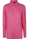 Polo Ralph Lauren Ls Ligh St Long Sleeve Button Front Shirt In Pink