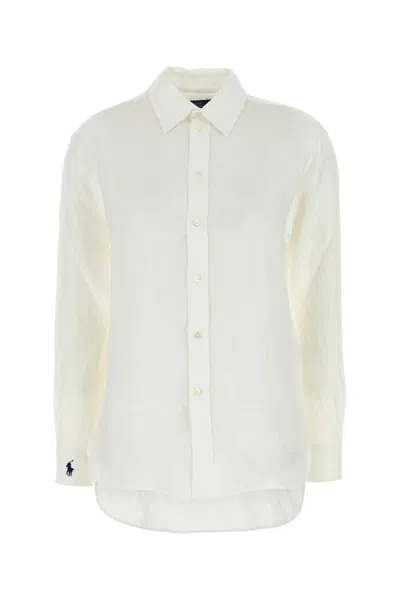 Polo Ralph Lauren White Linen Oversize Shirt