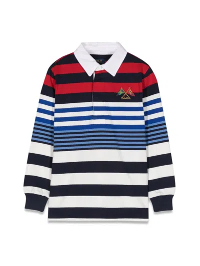 Polo Ralph Lauren Kids' Ls Rugby-knit Shirts-rugby In Blue