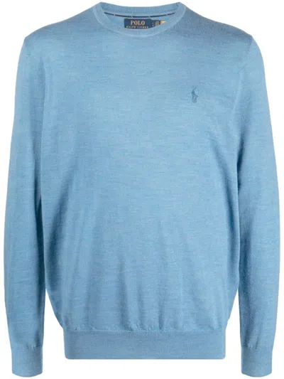 Polo Ralph Lauren Ls Sf Cn Pp-ls-pullover Clothing In Blue