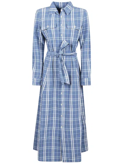 Polo Ralph Lauren Ls Stphne Dr-long Sleeve-day Dress In Blue
