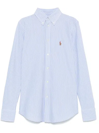 Polo Ralph Lauren Ls Str Heidi Long Sleeves Knit Shirt In Blue