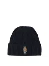 Polo Ralph Lauren Midnight Blue Wool Blend Beanie Hat