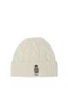 Polo Ralph Lauren Lscablecnpp-long Sleeve-pullover Hats White In Neutral