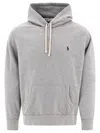 Polo Ralph Lauren Hooded Sweatshirt With Drawstring And Pocket In Gray