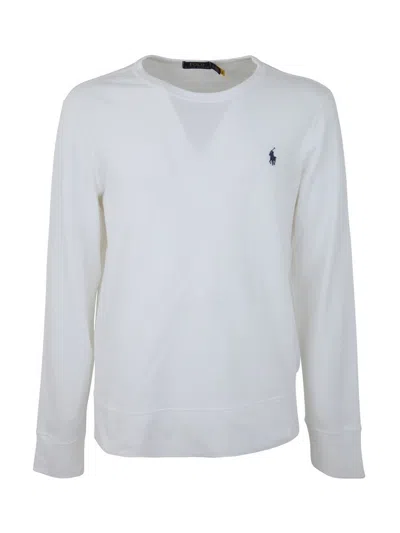 Polo Ralph Lauren Lscnm13 Long Sleeve Sweatshirt Clothing In White
