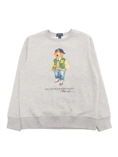Polo Ralph Lauren Kids' Lscnm4-knit Shirts-sweatshirt In Gray