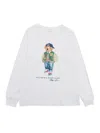 Polo Ralph Lauren Lscnpom4-knit Shirts-t-shirt In White
