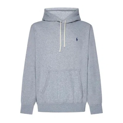 Polo Ralph Lauren Lspohood M2-long Sleeve-knit In Gray
