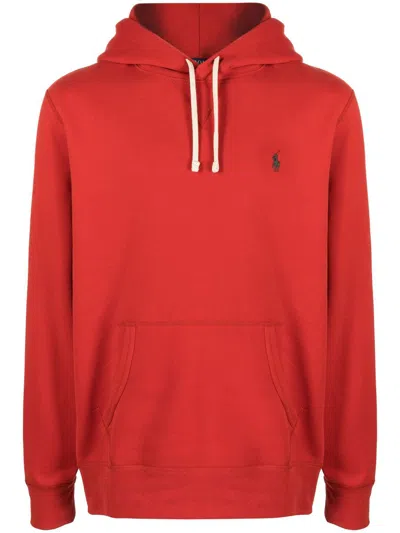 Polo Ralph Lauren Polo Pony-embroidered Drawstring Hoodie In Yellow