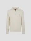 Polo Ralph Lauren Lstxtblkhzpp-long Sleeve-pullover In White
