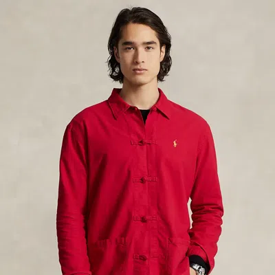 Polo Ralph Lauren Lunar New Year Oxford Overshirt In Red