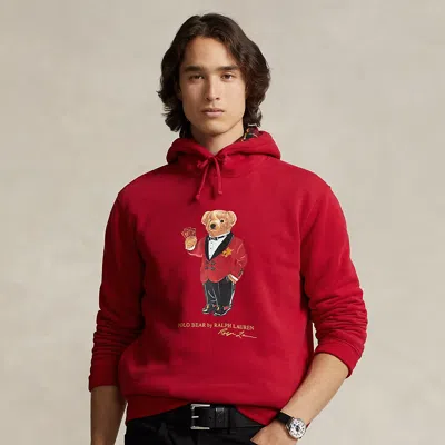 Polo Ralph Lauren Lunar New Year Polo Bear Fleece Hoodie In Red